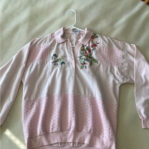 Women’s pink crew neck